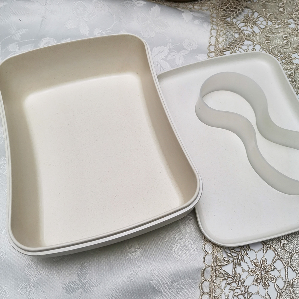 Hộp cơm Bento vuông có thể phân hủy sinh học có màu sắc tùy chỉnh