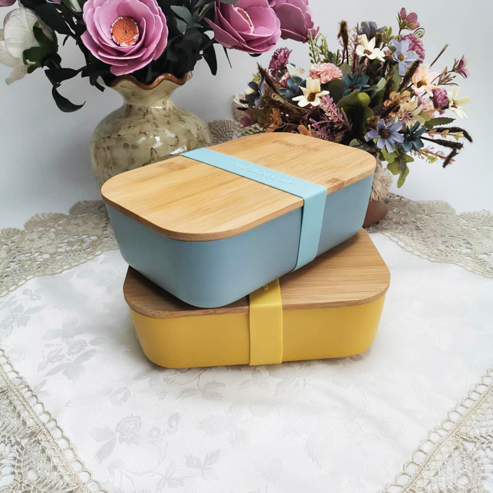 Hộp cơm văn phòng di động Hộp đựng thức ăn với dây vải căng