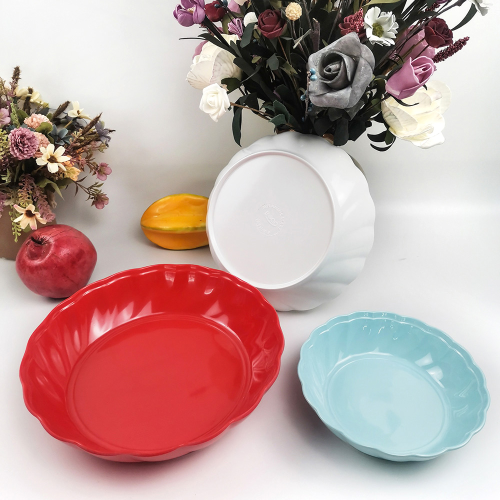Hình tròn gốm sứ ăn nhẹ salad phổ biến bát gốm sứ cho khách sạn