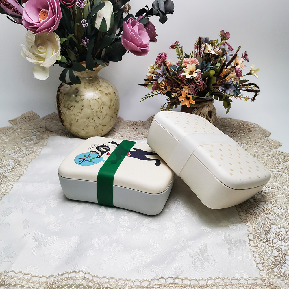 Hộp cơm Bento vuông có thể phân hủy sinh học có màu sắc tùy chỉnh