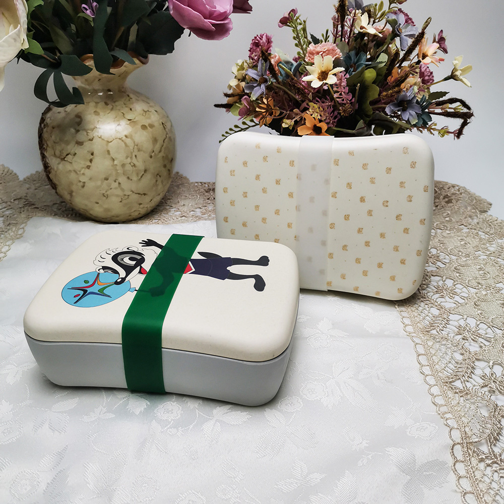 Hộp cơm Bento vuông có thể phân hủy sinh học có màu sắc tùy chỉnh