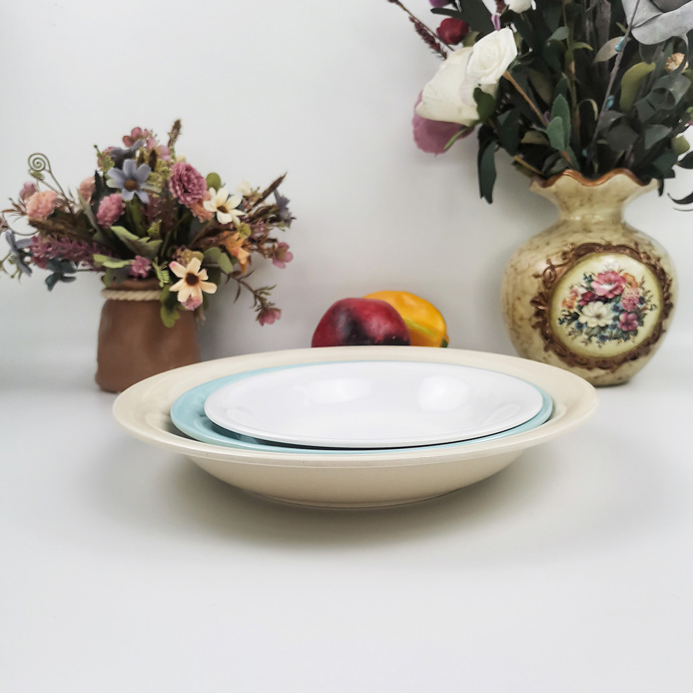 Melamine Bữa tối giá rẻ Súp Dĩa Melamine mới