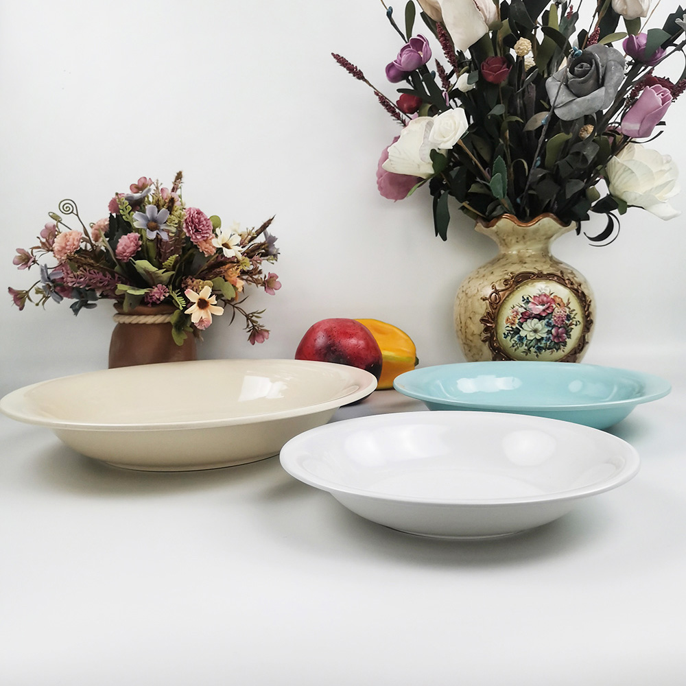 Melamine Bữa tối giá rẻ Súp Dĩa Melamine mới