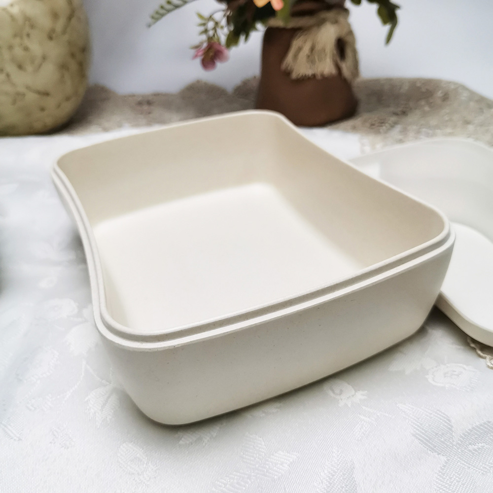 Hộp cơm Bento vuông có thể phân hủy sinh học có màu sắc tùy chỉnh